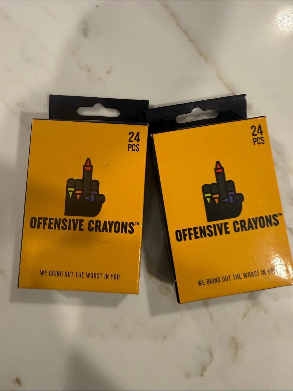 Offensive Crayons 24pcs - Yellow Pack (Set of 2)